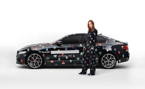 JAGUAR AND STELLA MCCARTNEY BRING THE NEW XE TO PARIS - Stella to dress fleet of Jaguar vehicles in her Spring 2015 Superhero print to mark the next phase in the Jaguar XE reveal at the Paris Motor Show on 2 October